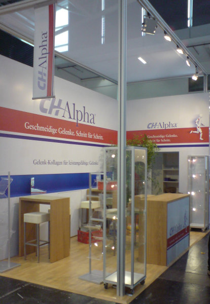 Messestand TKEUROPE 2008
Spanndecke, Theke, Sthle, Vitrinen...